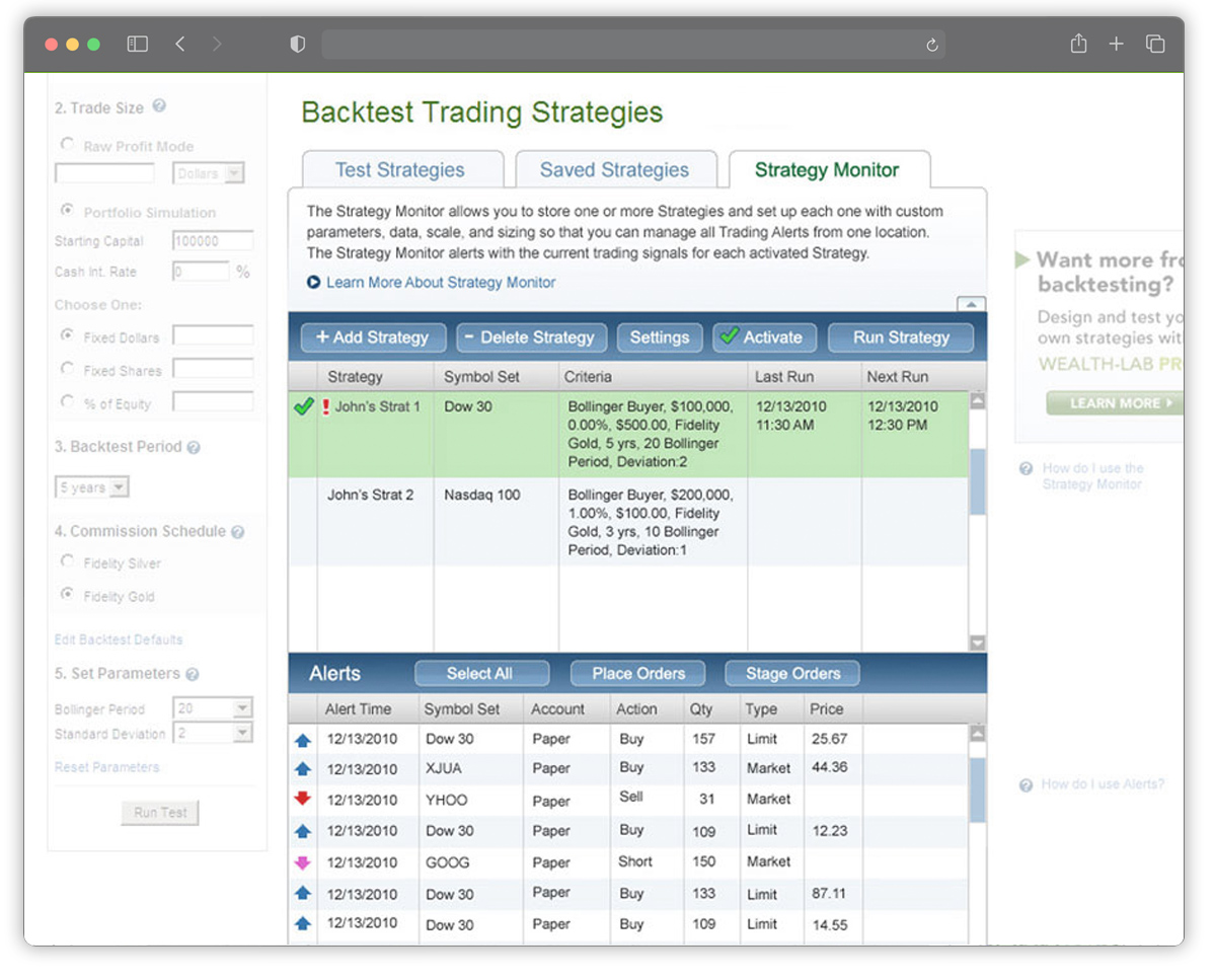 Trading application