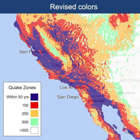 Earthquake Map, Adjusted