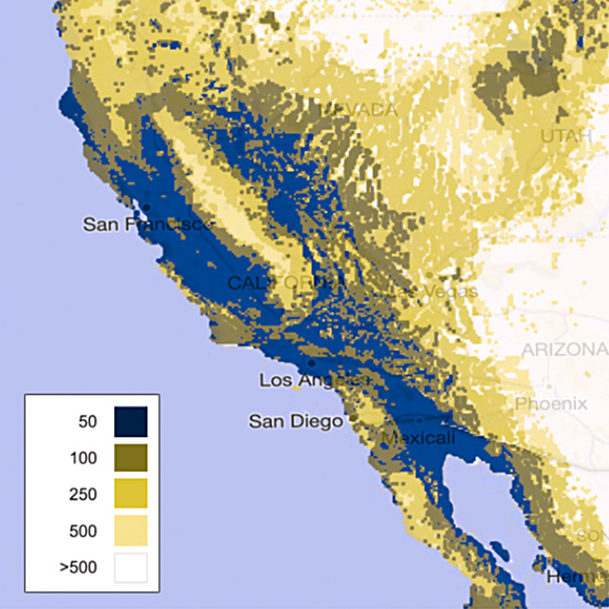 Earthquake Map, Protanopia