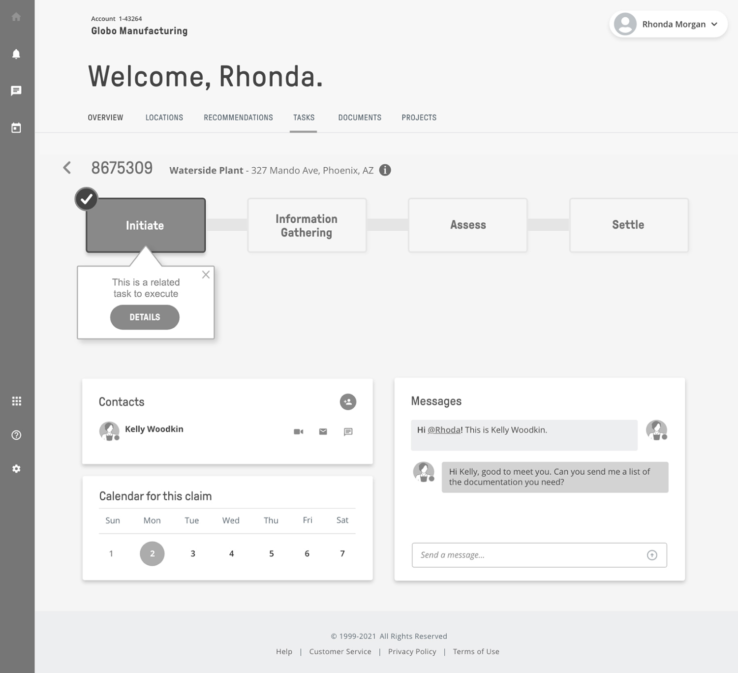 Low-fidelity UI