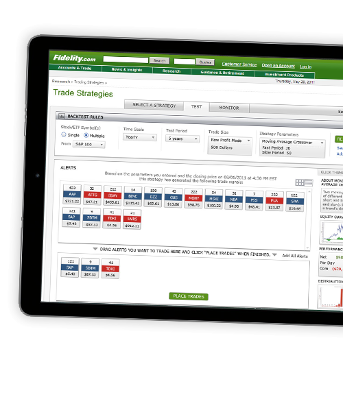 Trade strategies software