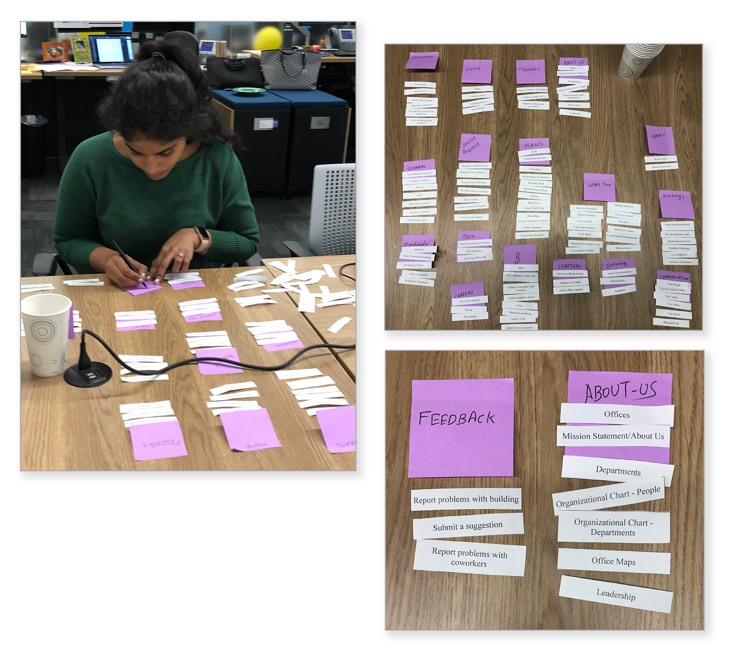 Paper-based tree testing