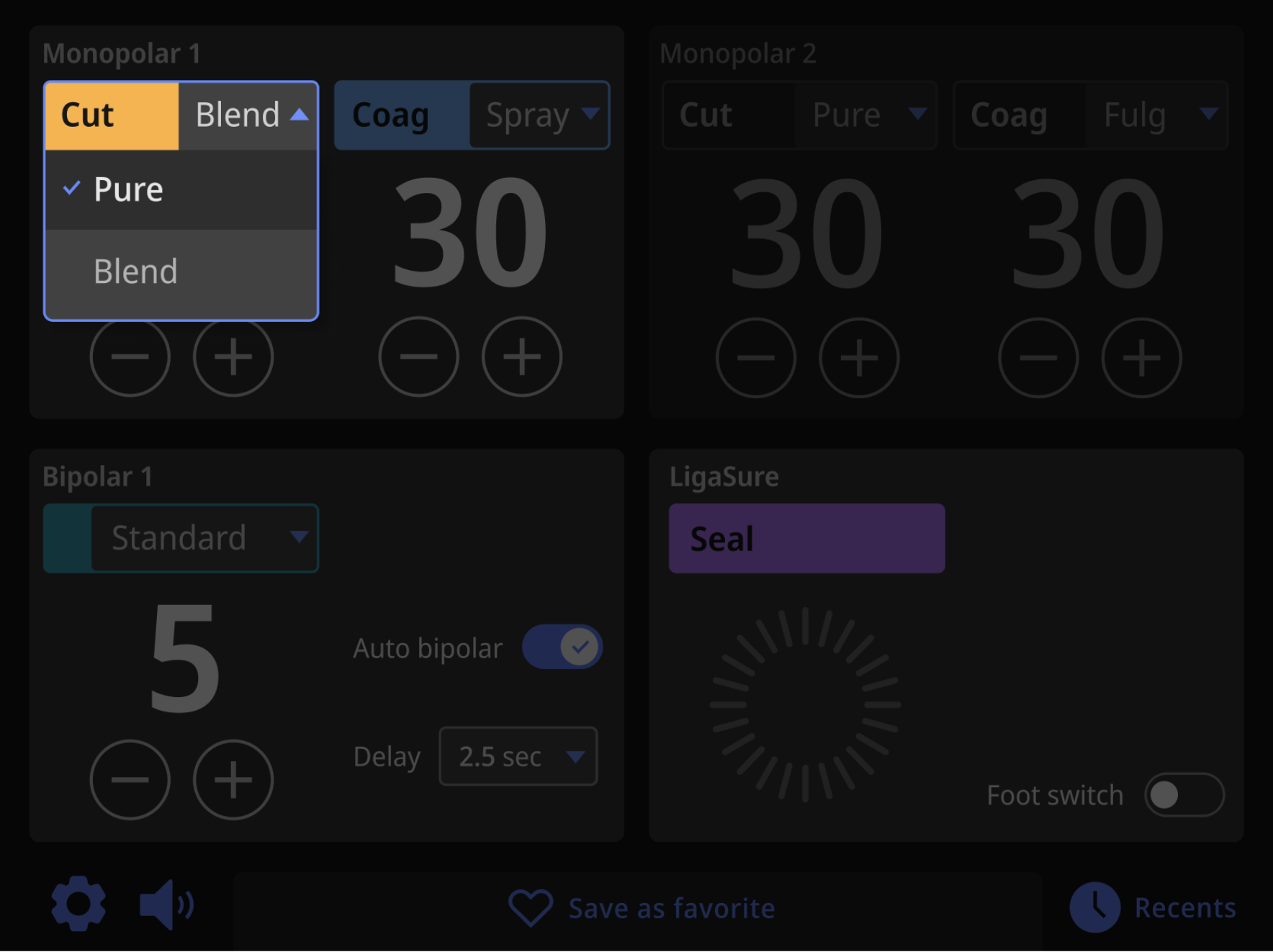 Darken screen while drop menu